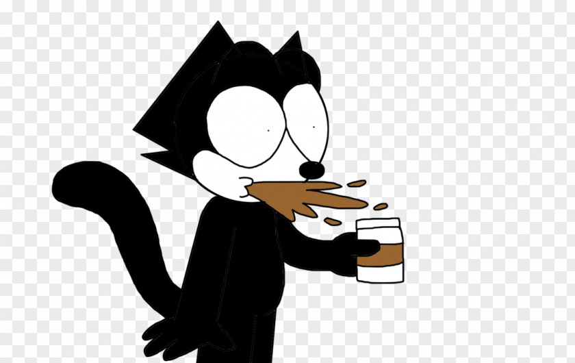 Spits Felix The Cat Chocolate Cake Cartoon PNG