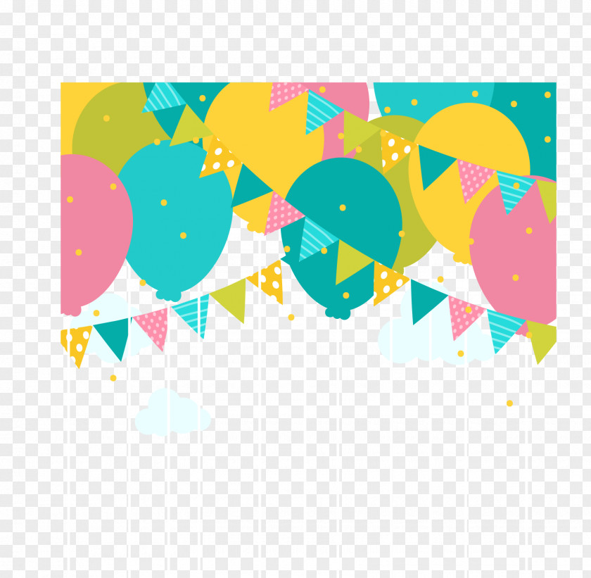 Vector Colored Balloons Decorative Pattern Tea Convite Baby Shower Diaper Gratis PNG