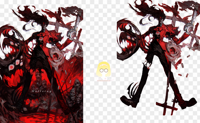 Alucard Hellsing Seras Victoria Count Dracula Art PNG Art, Anime clipart PNG