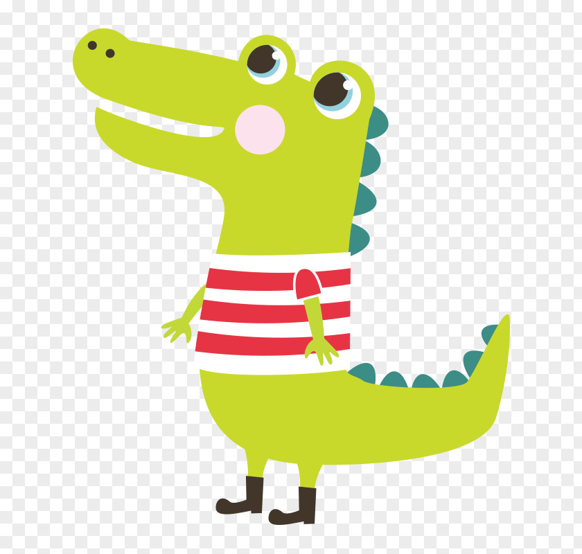 Cartoon Clothing Crocodile Alligators Image Vector Graphics PNG