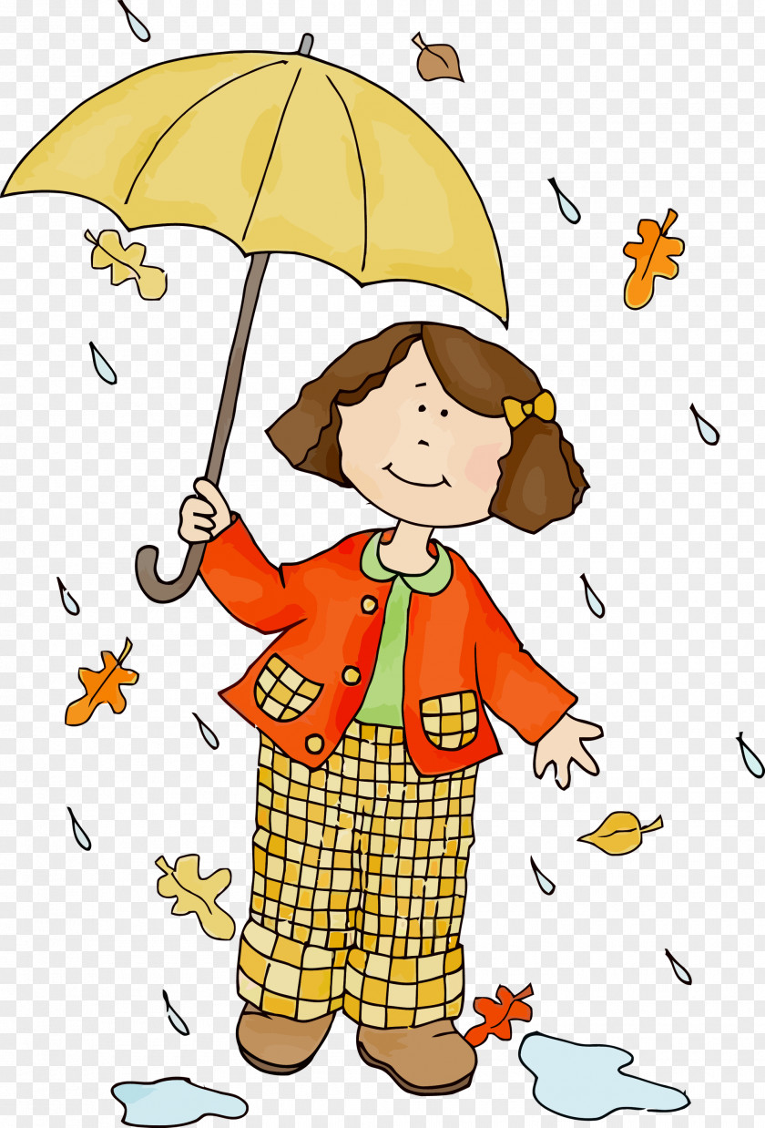 Child Cartoon Fall Leaf Autumn Leaves PNG