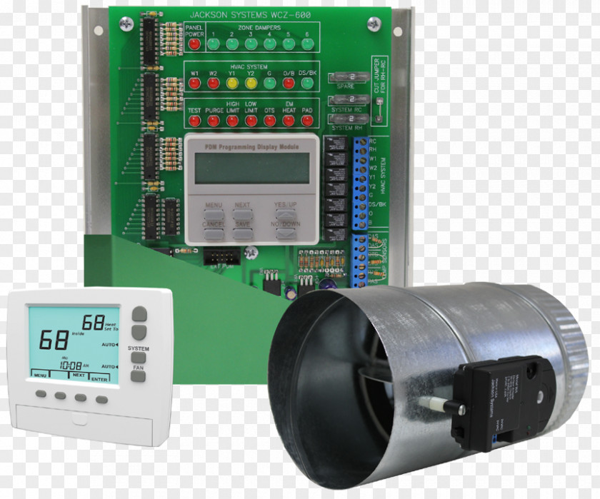 HVAC Control System Electronics PNG