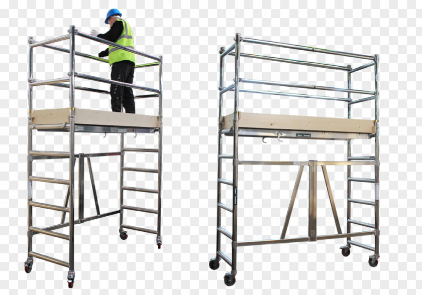 Ladder Scaffolding Guard Rail Aluminium Handrail PNG