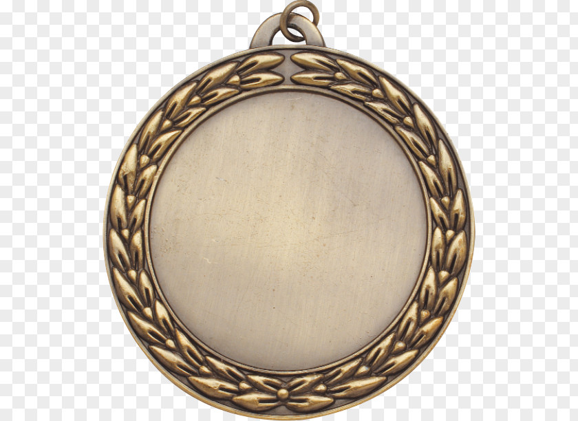 Medal Gold Award Commemorative Plaque Brass PNG