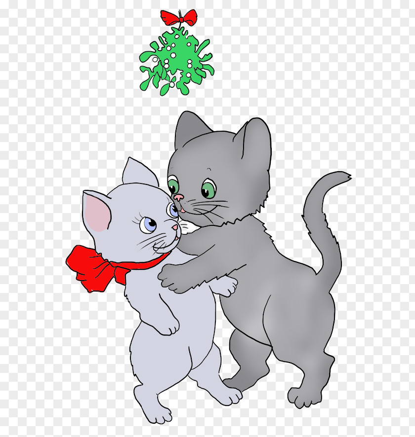 Paw Animation Mistletoe Christmas PNG