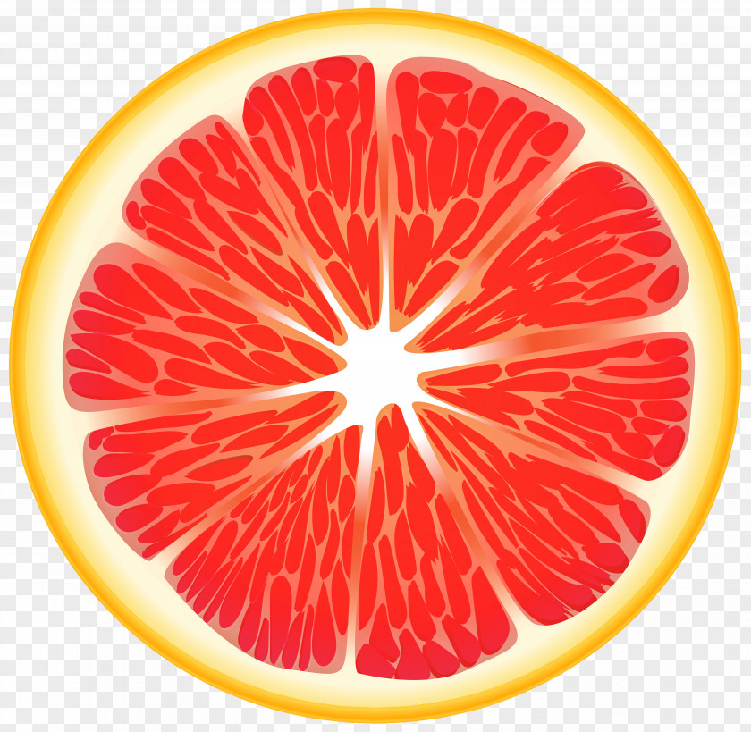 Red Orange Slice Clip Art Transparent Image Juice PNG