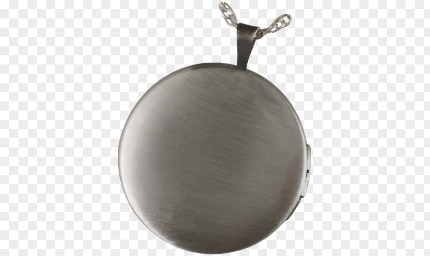 Back Round Locket Silver PNG