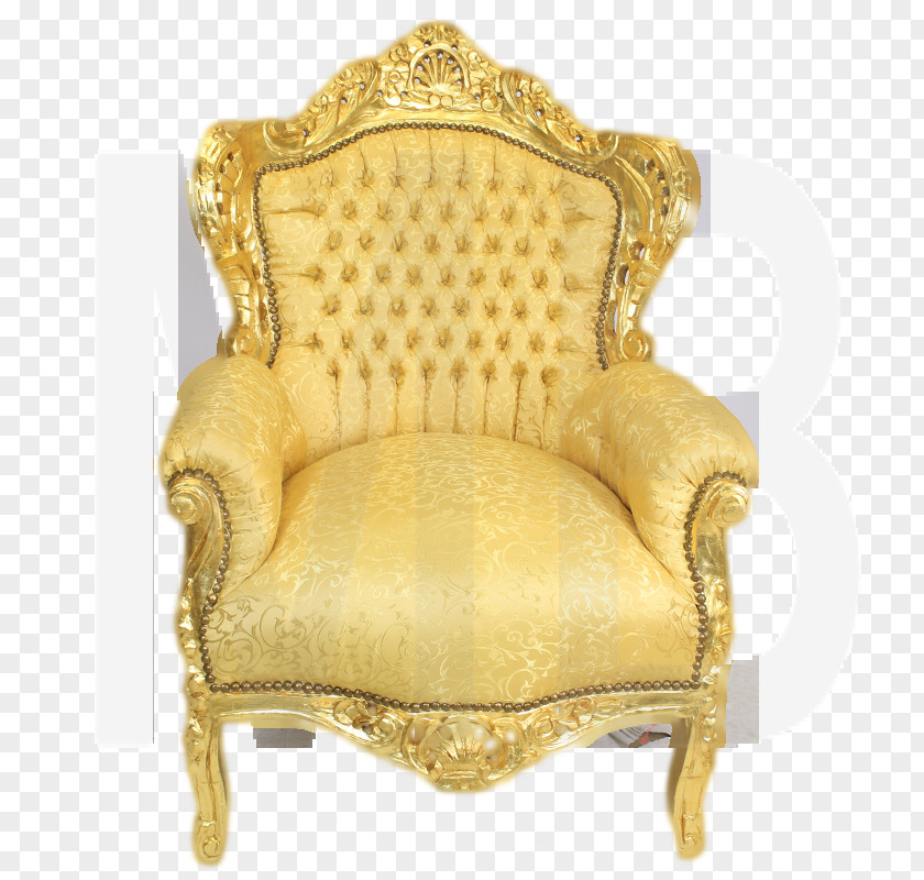 Chair Baroque Fauteuil Throne Chaise Longue PNG