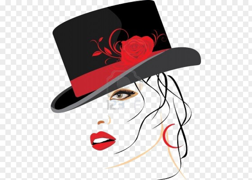 Hat Woman With A Clip Art PNG
