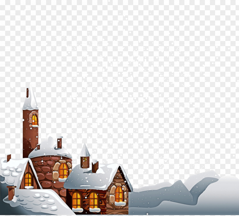 Steeple House Winter PNG