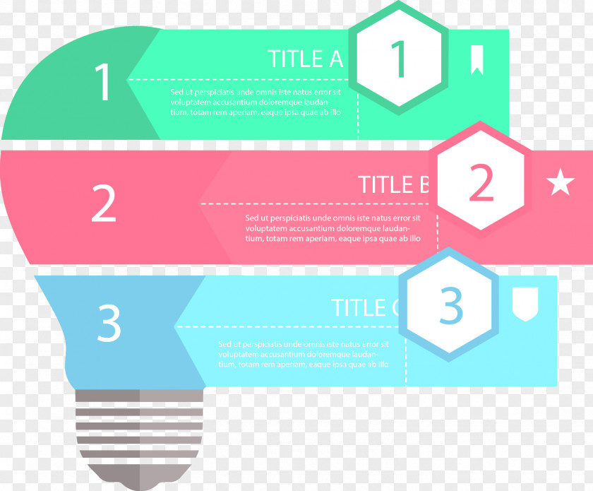 Creative Lamp Digital Label Incandescent Light Bulb Infographic Chart PNG
