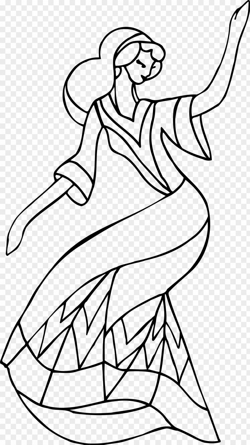 Dance Abstract Line Art Move Black And White PNG