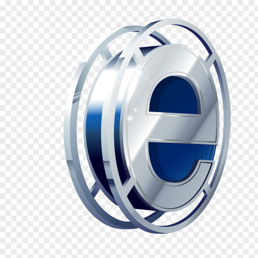 3D-shaped Decorative Round E Circle 3D Computer Graphics Shape PNG