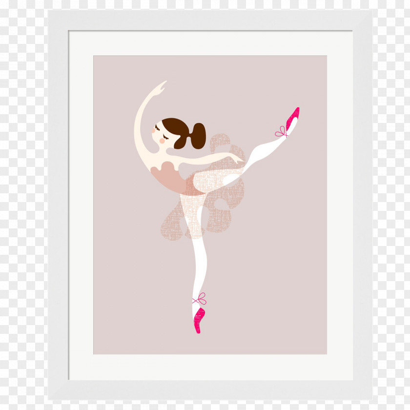 Arabesque Ballet Dancer Art Nursery PNG