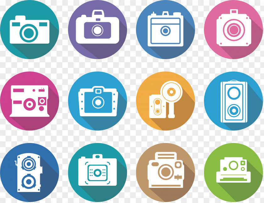 Camera Label Design Euclidean Vector Disk PNG