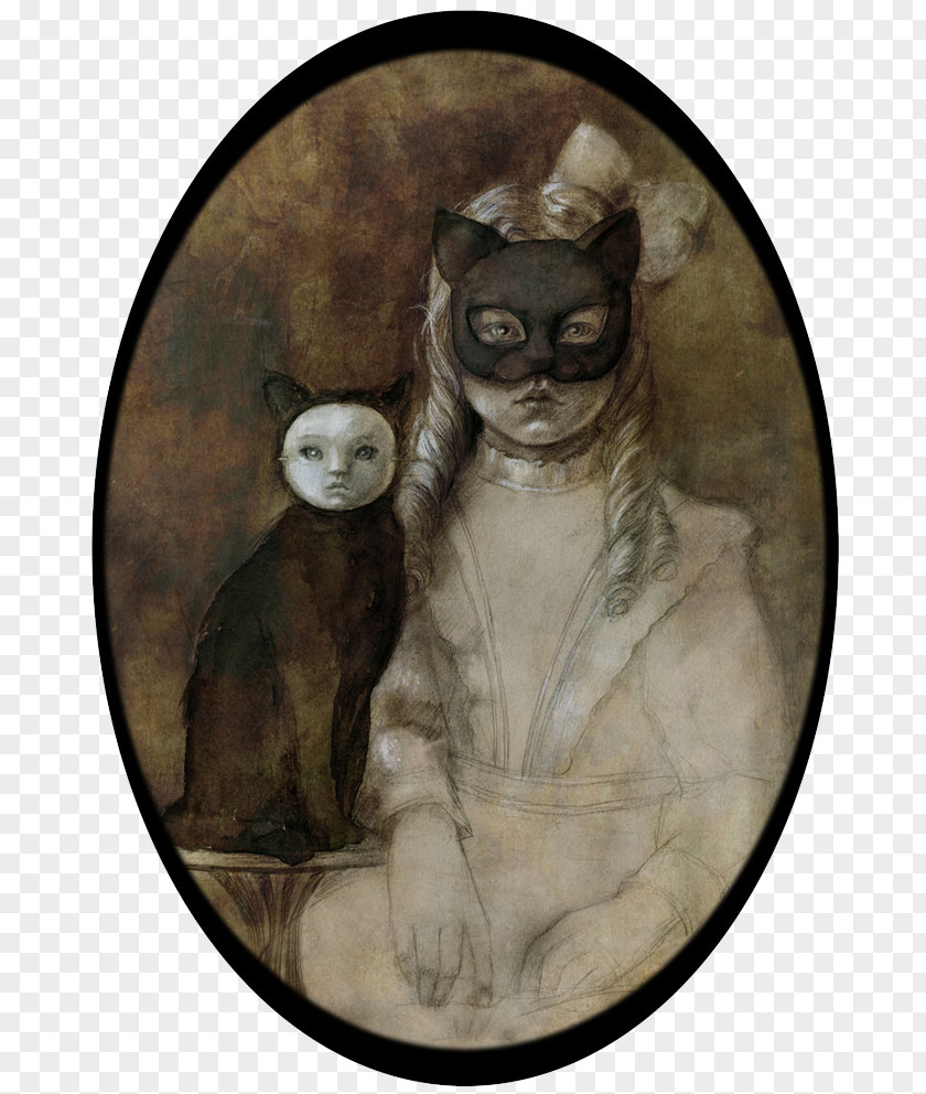 Cat Mask Birgit: Historia De Una Muerte Whiskers Drawing Art PNG