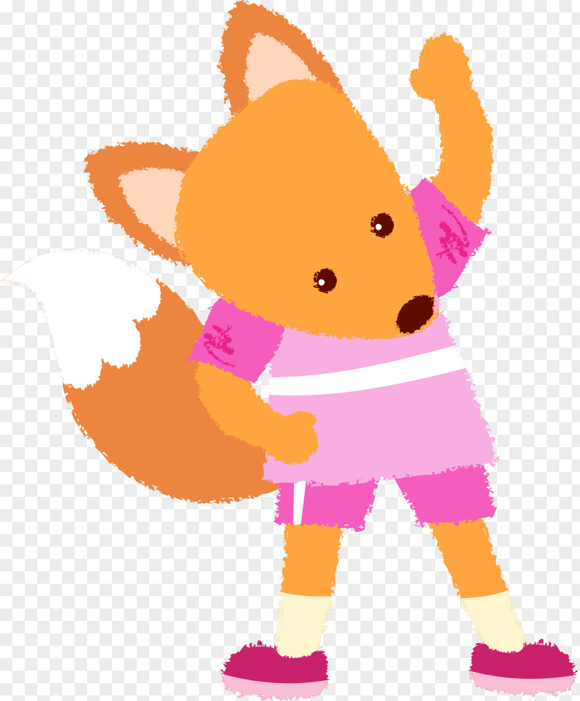 Cute Little Fox Cartoon PNG