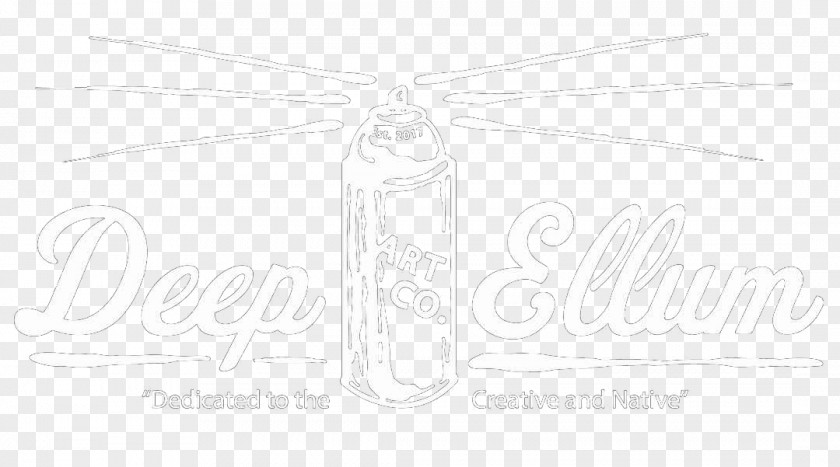 Design Brand Line Art White Sketch PNG