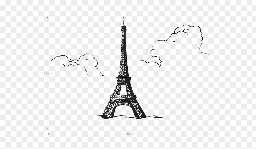 Questionnaire Eiffel Tower Wall Decal Sticker PNG