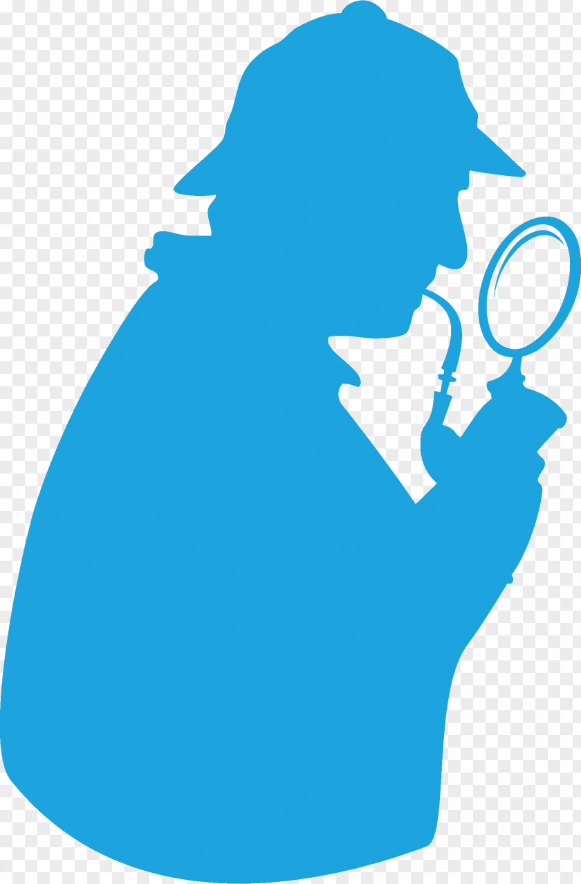 Sherlock Holmes Silhouette Transparent John H. Watson Image Detective Magnifying Glass PNG