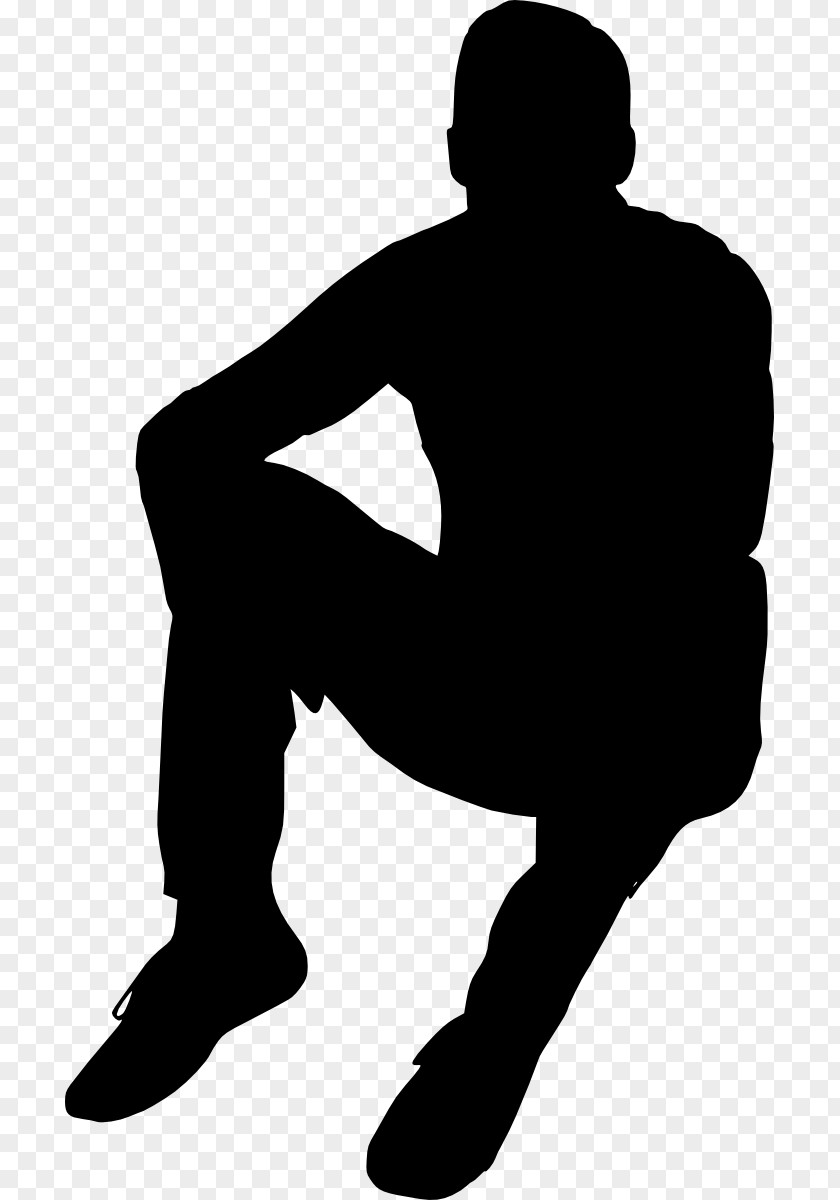 Sillhouette Silhouette Sitting Clip Art PNG