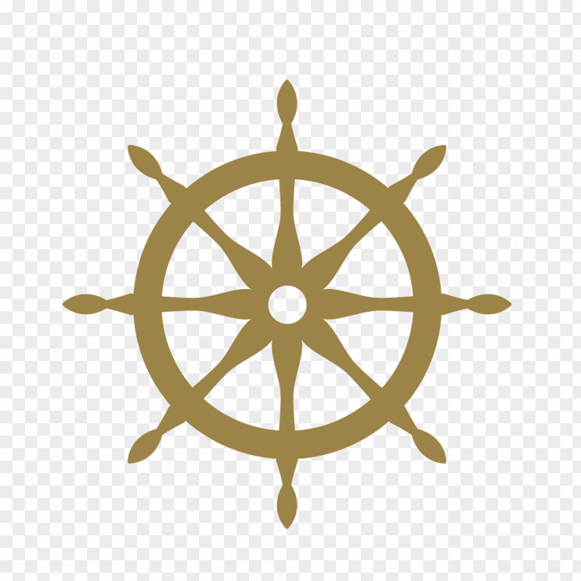 Vector Mariner's Compass Steering Wheel Car Ships Clip Art PNG