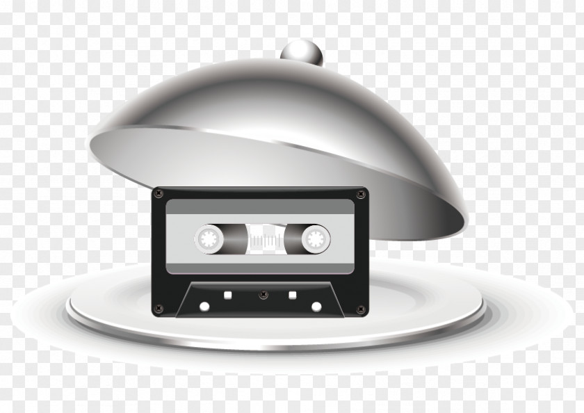 Vector Radio Magnetic Tape Icon PNG