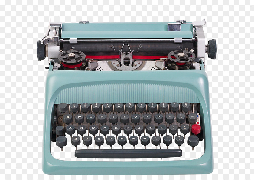 Typewriter Budding Authors And Blooming Roses Office Supplies Machine PNG