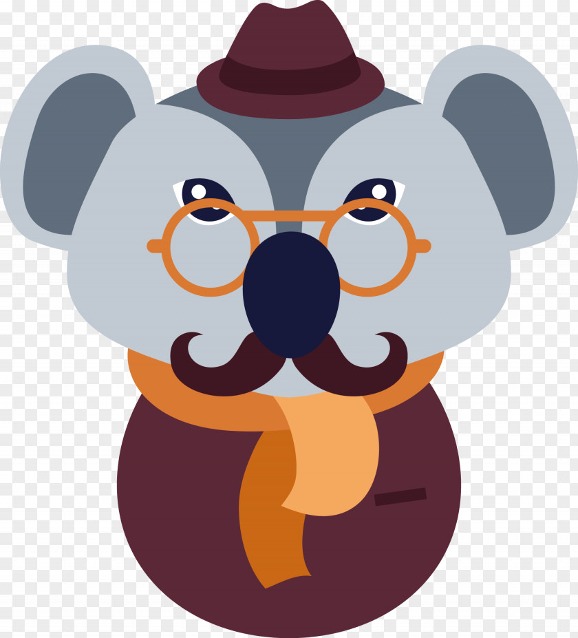 Creative Vector Koala Puppy Avatar Icon PNG
