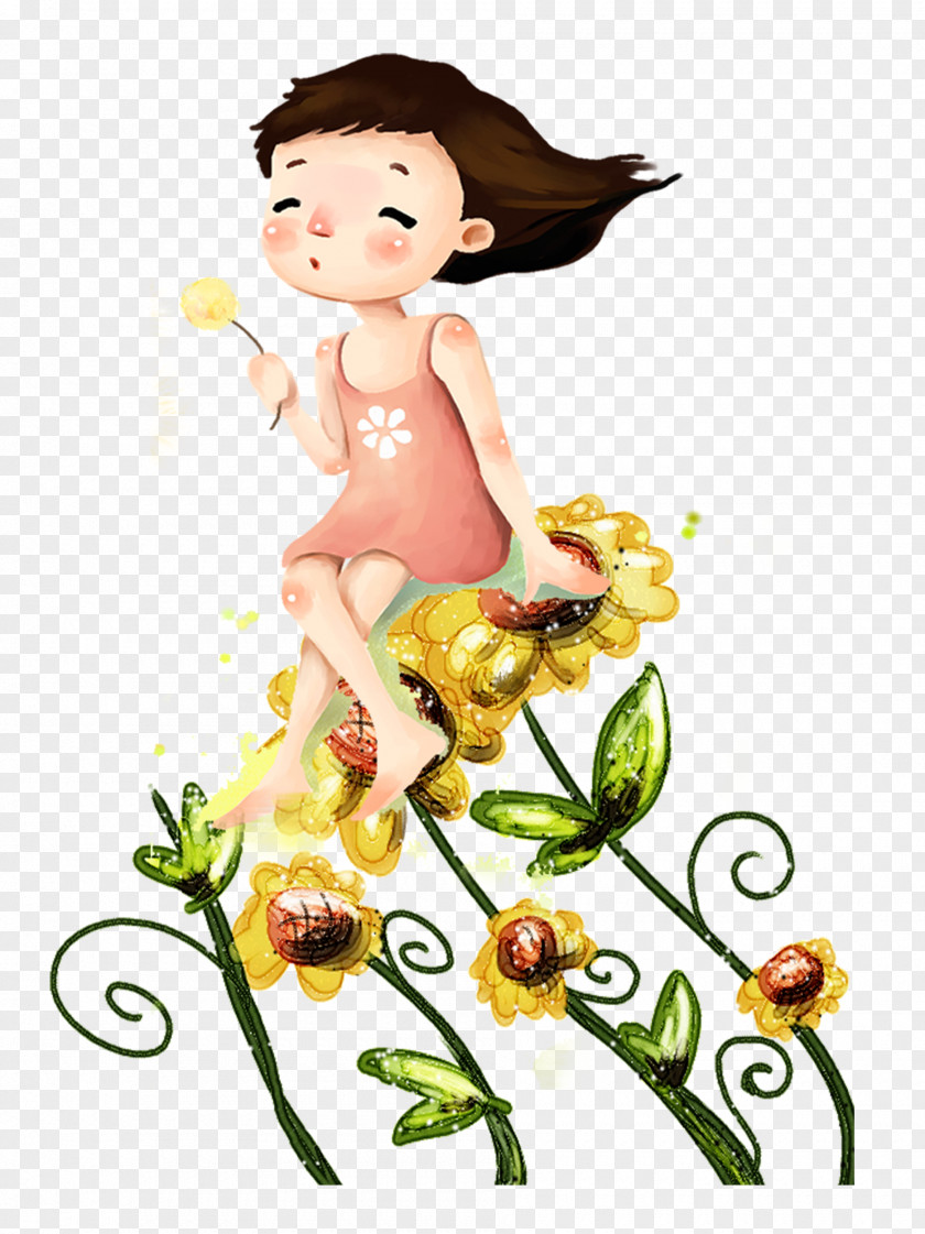 Flower Fairy Teacher's Day Floral Design Poster Teacher PNG