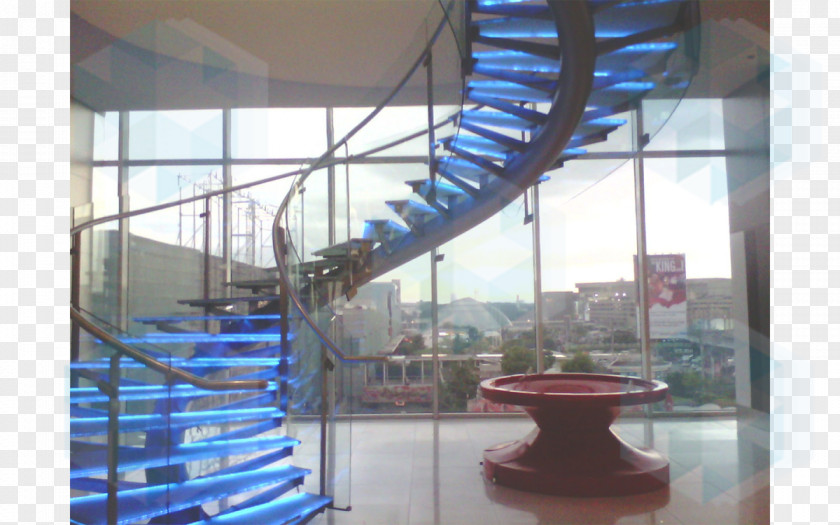 Stairs Toughened Glass Window Wall PNG