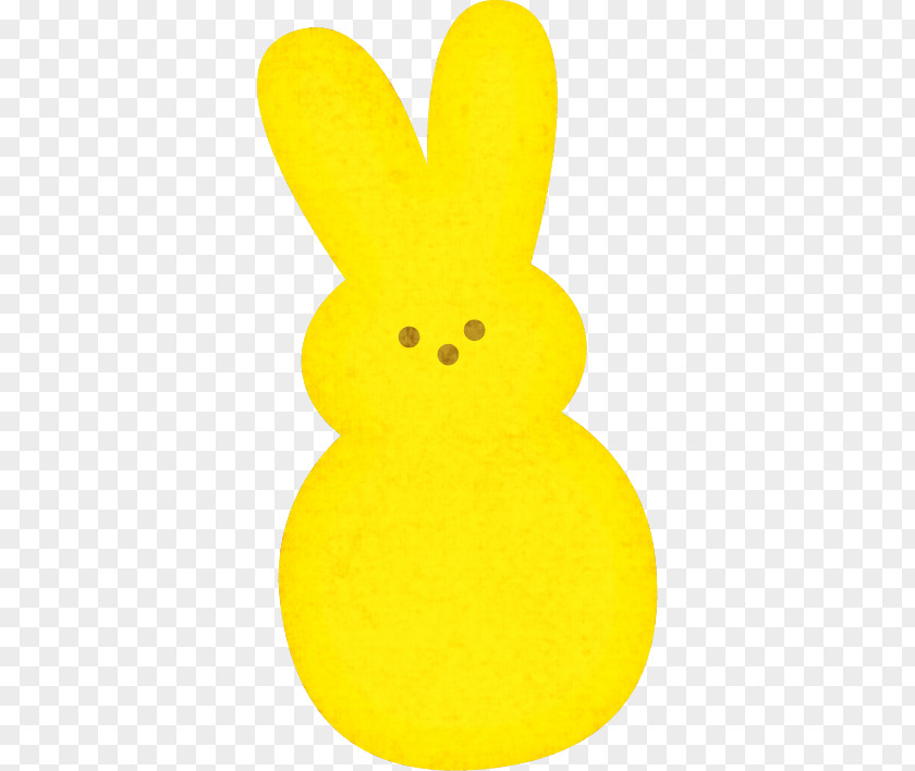 Yellow Bunny Peeps Cotton Candy Clip Art PNG