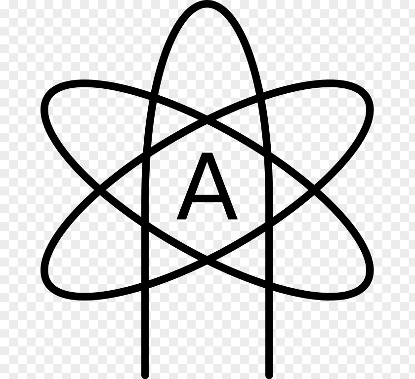 Atheist Symbol Atoms In Molecules PNG