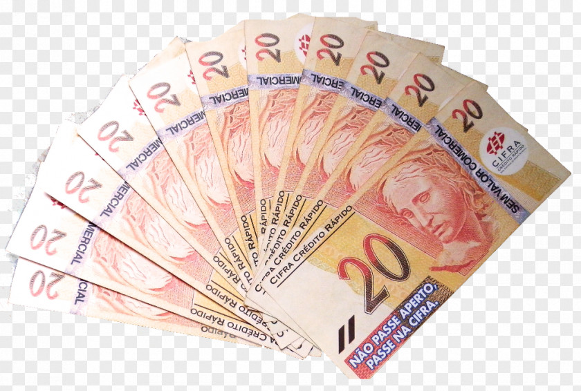 Banknote Cash Cédula De Vinte Reais Money Brazilian Real PNG