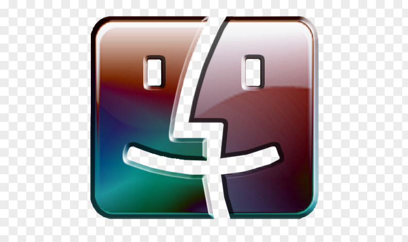 Cool Finder Apple Dock PNG