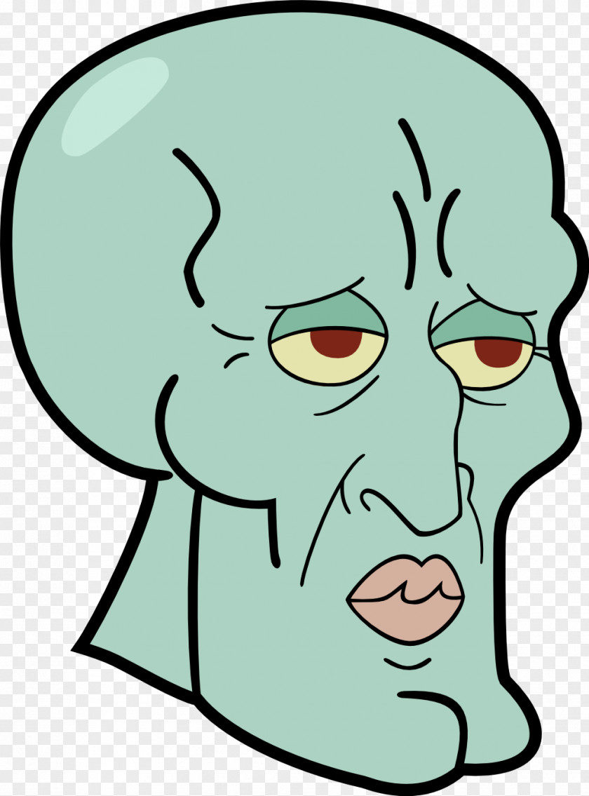 Funny Squidward Tentacles Patrick Star Drawing PNG