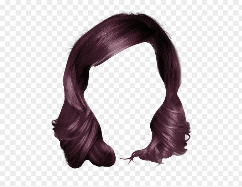 Hair Wig Bob Cut Coloring Hairstyle PNG