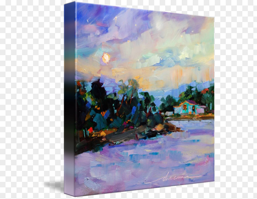 Painting Modern Art Landscape Acrylic Paint PNG