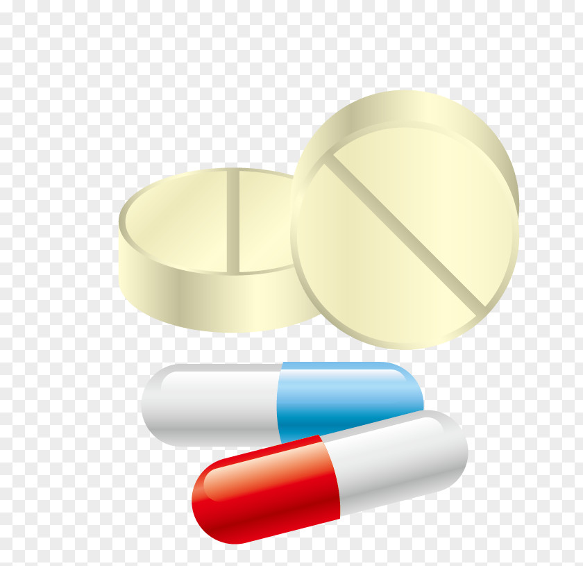 Vector Medical Pills Tablet Capsule PNG