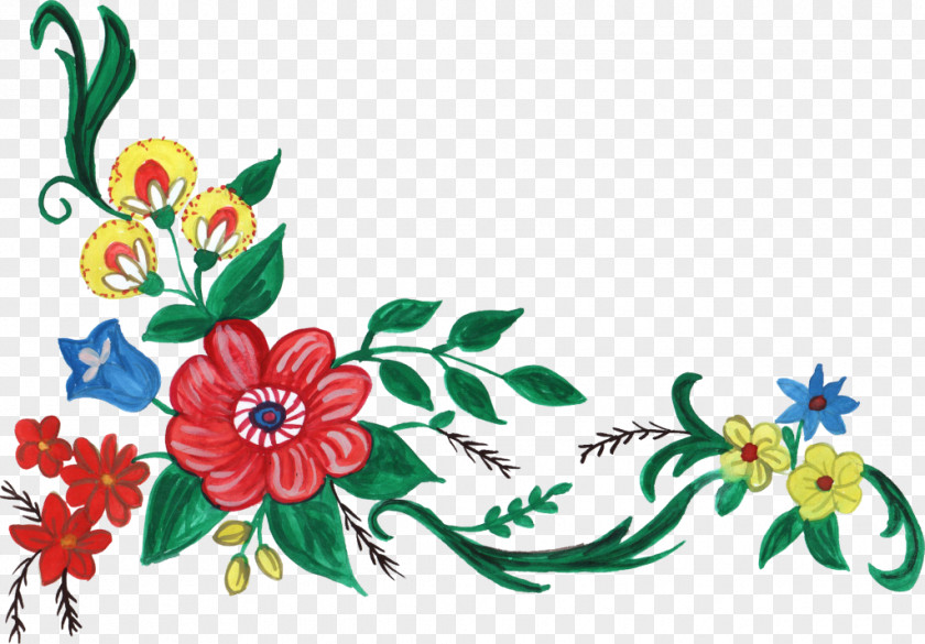 Watercolor Flower Floral Design Clip Art PNG