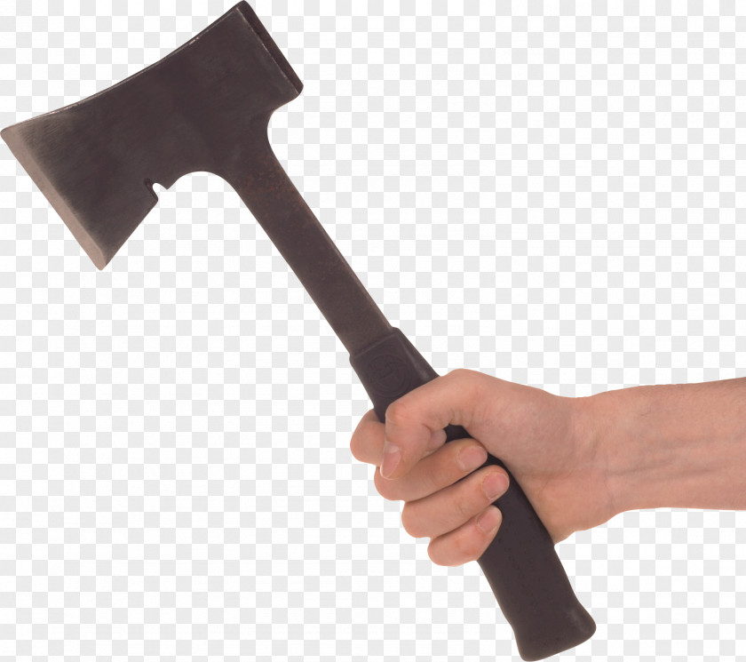 Ax In Hand Image Axe Hammer Tool PNG