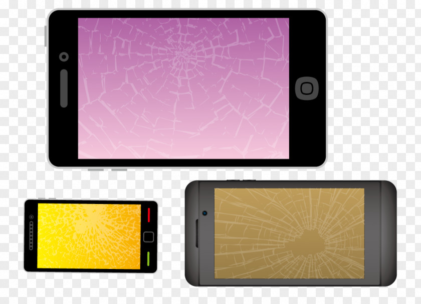 Fragmented Smartphone Screen Download PNG