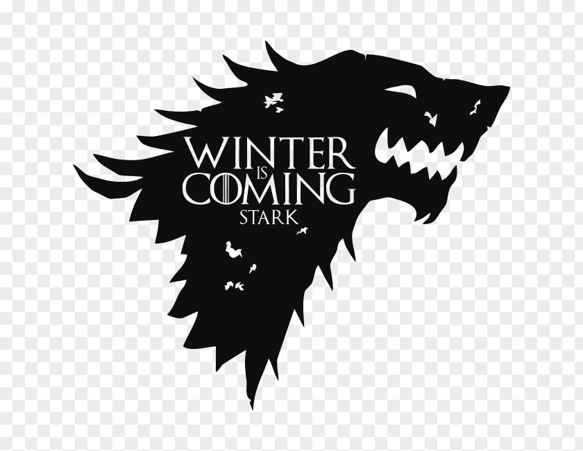 House Stark Wall Decal Sticker Winter Is Coming PNG