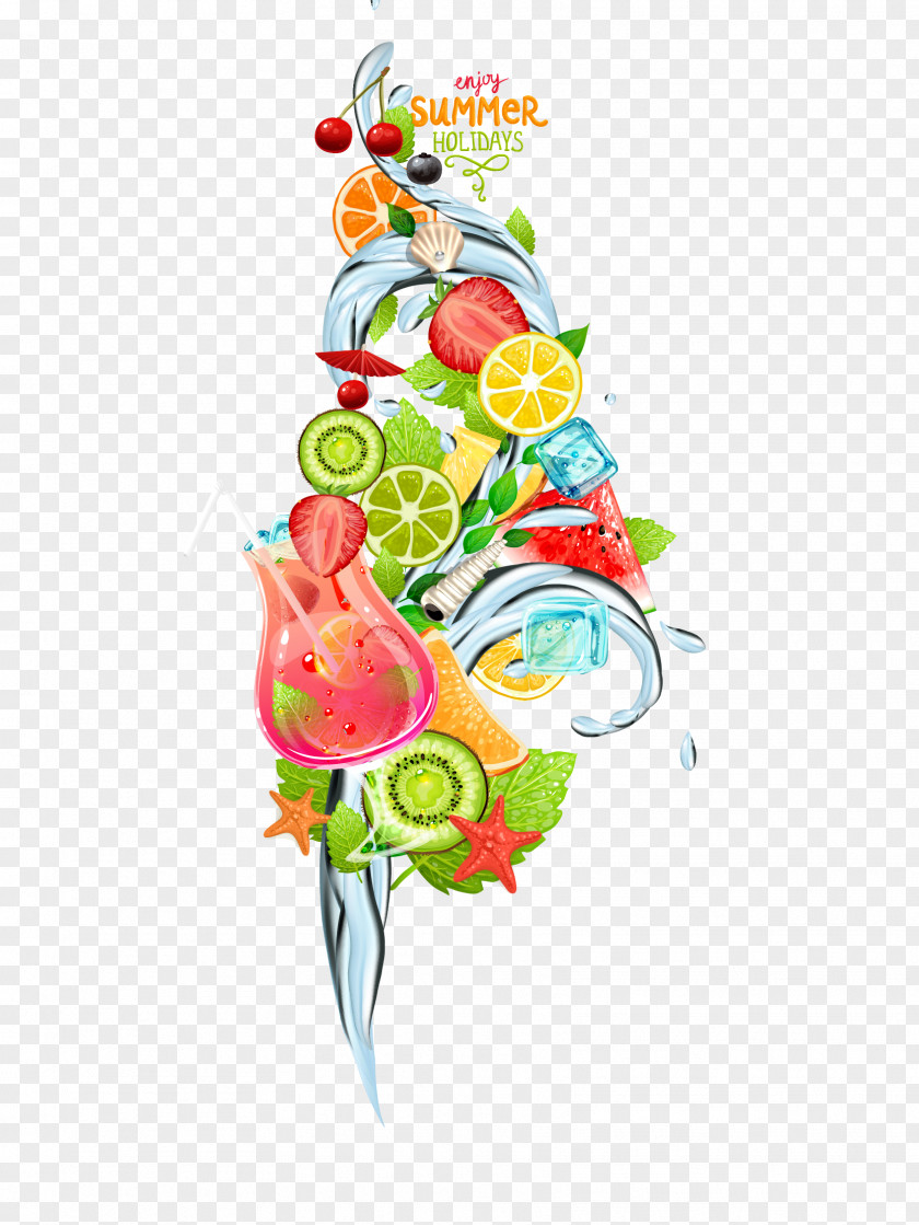 Summer Fruit Free Download! Floral Design Download PNG