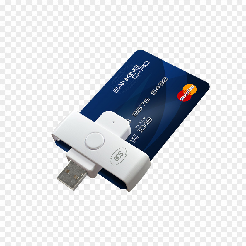 USB Security Token Smart Card Flash Drives Reader PNG
