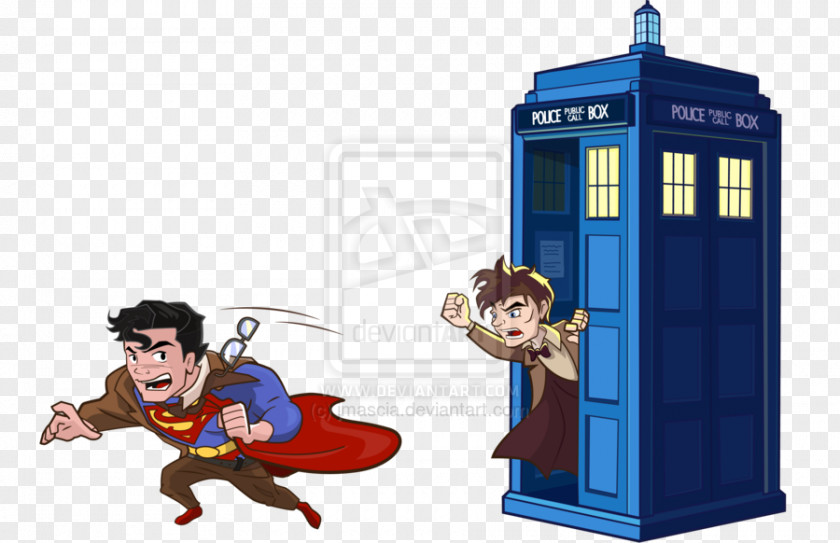 Doctor Who Superman TARDIS Comics Cartoon PNG