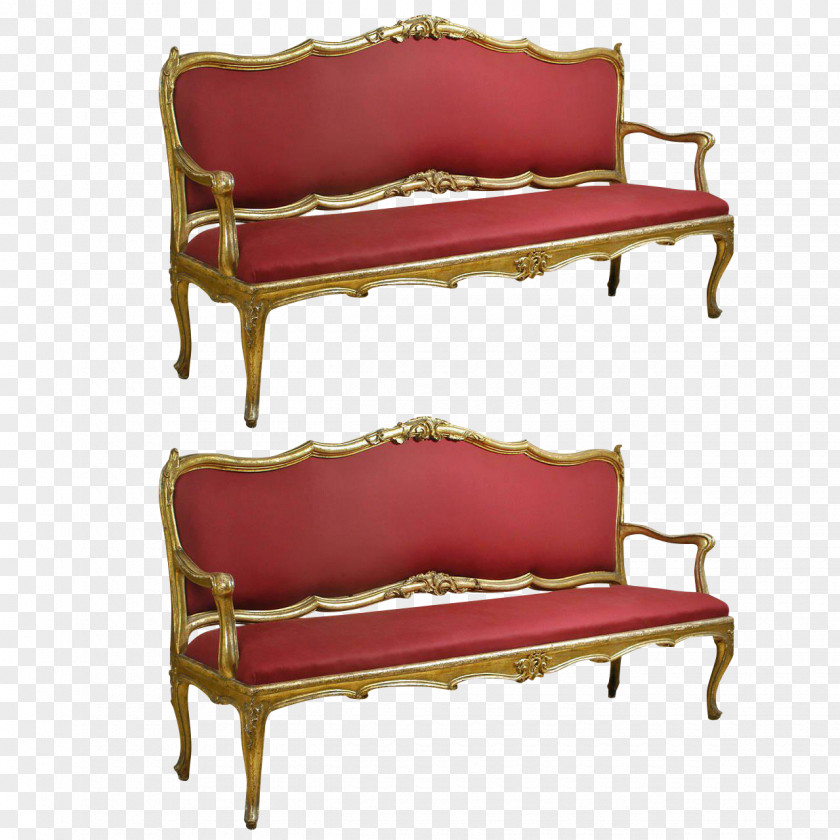 France Loveseat Louis Quinze Couch Furniture PNG
