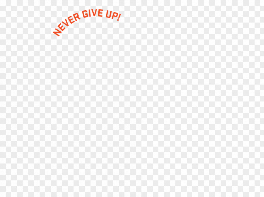 Never Give Up Logo Brand Shoe PNG
