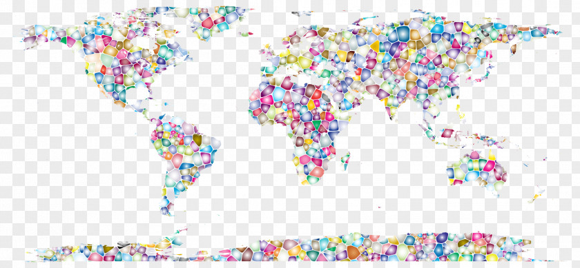 Candy World Map Cartography PNG