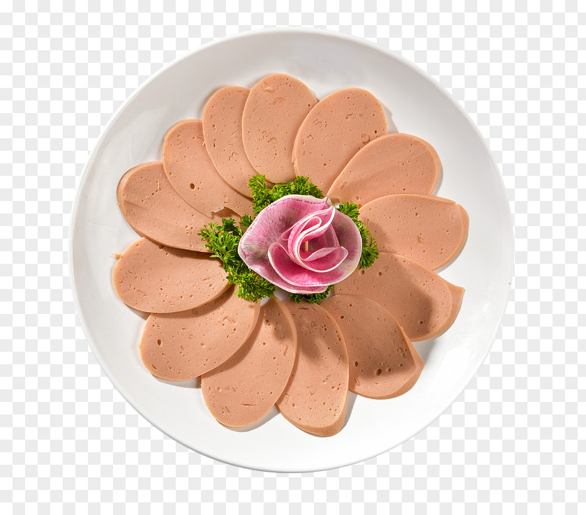 Ham Wang Plate Mortadella Bologna Sausage Pork Food PNG